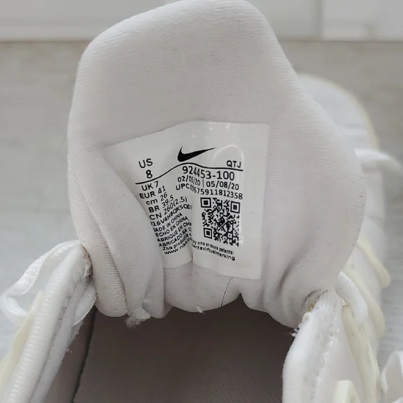 Nike White Lace-Up Sneakers - Picture 4 of 5